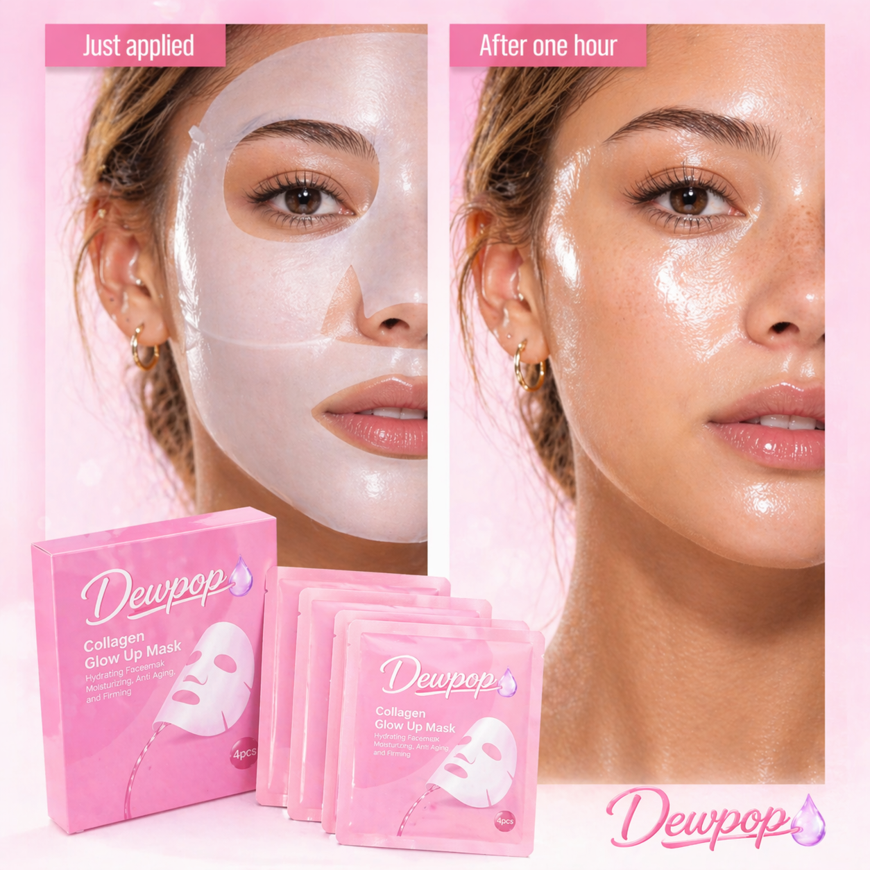 DewPop Collagen Glowup Mask